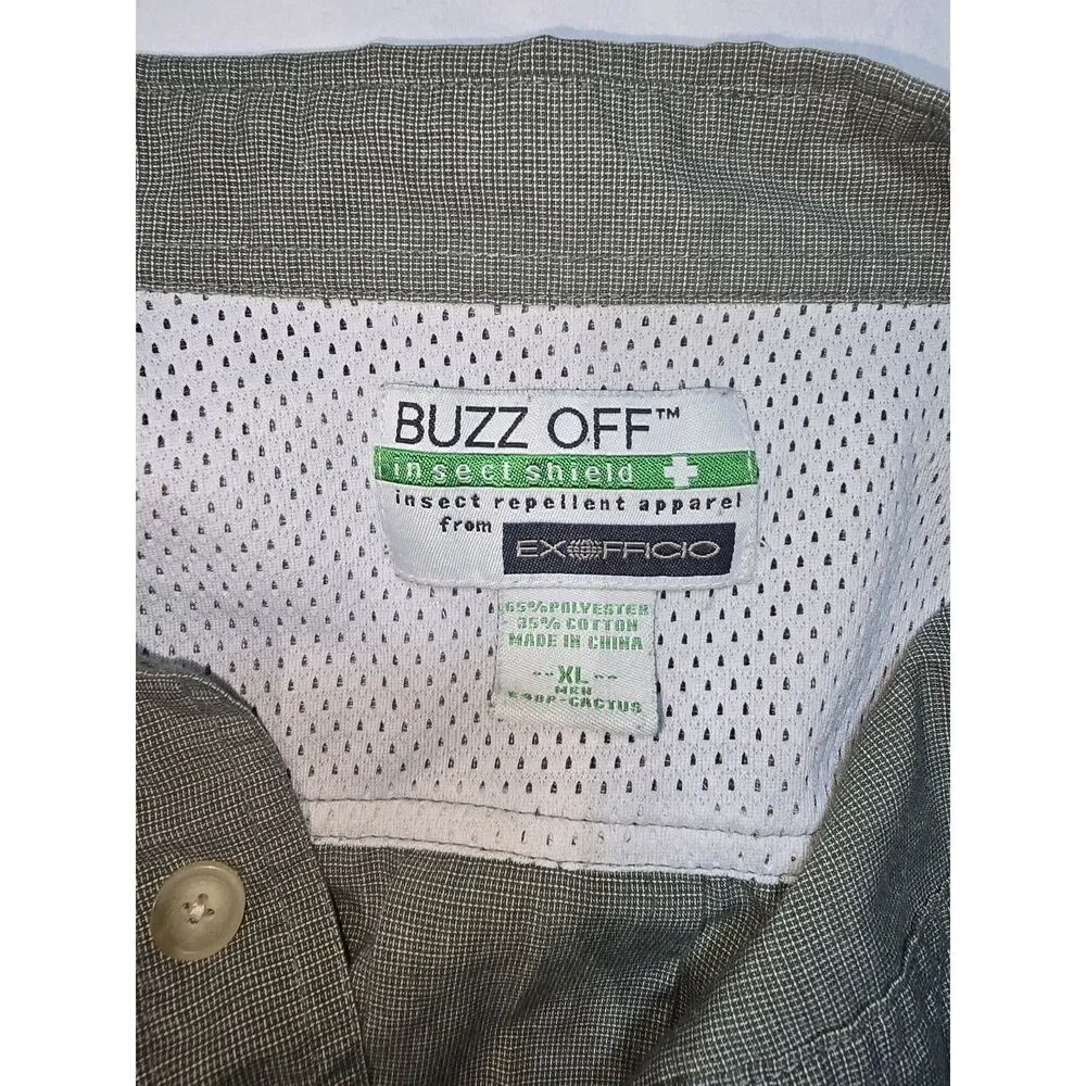 Exofficio Buzz Off Insect Shield Size XL Men's Outdoor Fishing Shirt - 94
